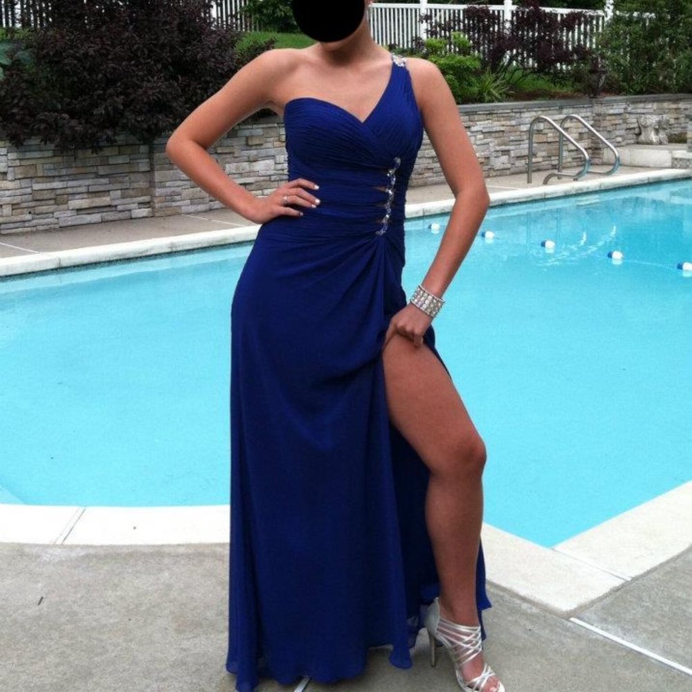 Royal Blue Faviana Couture Gown